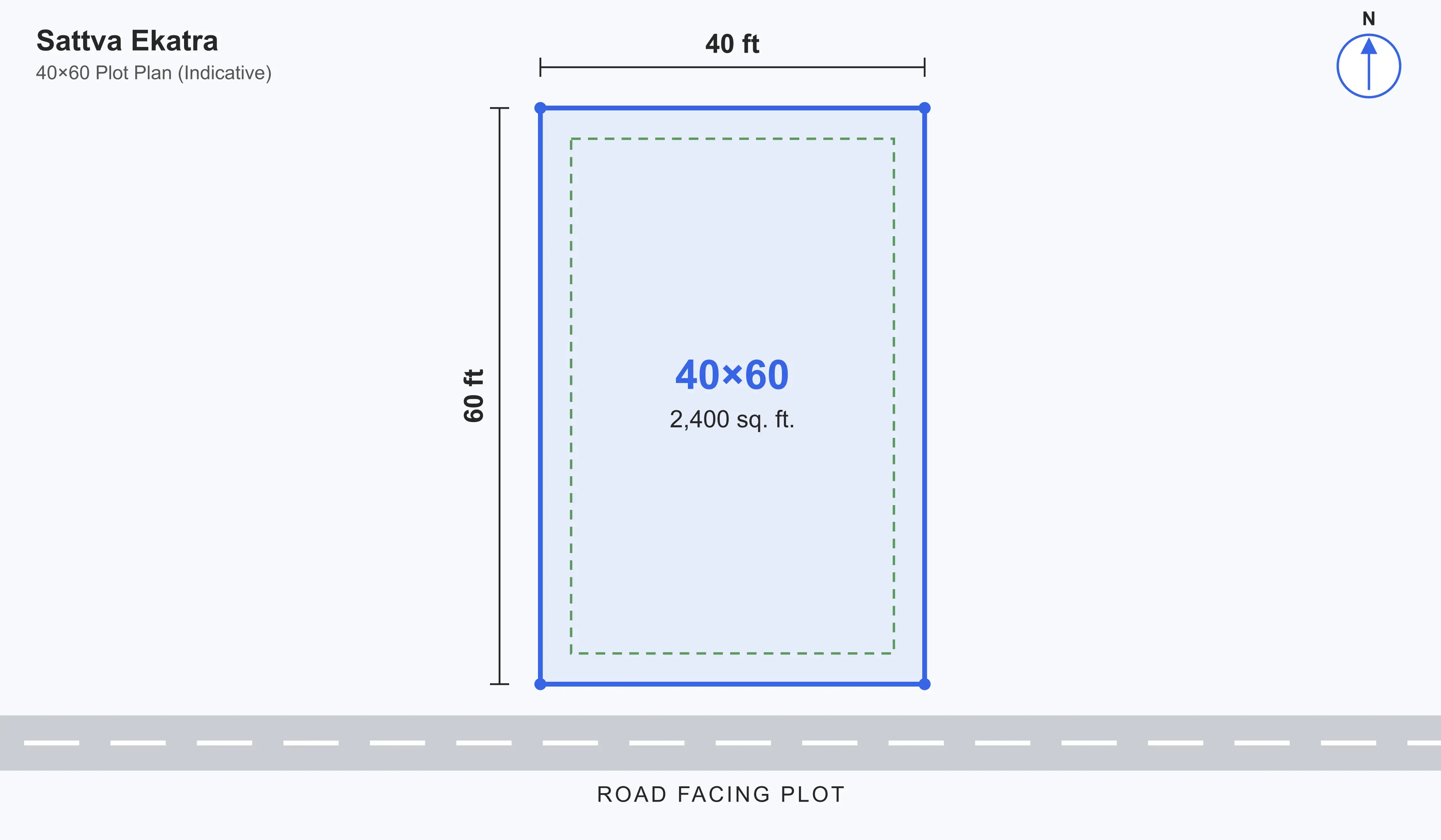 Sattva Ekatra 40x60 Layout Plan