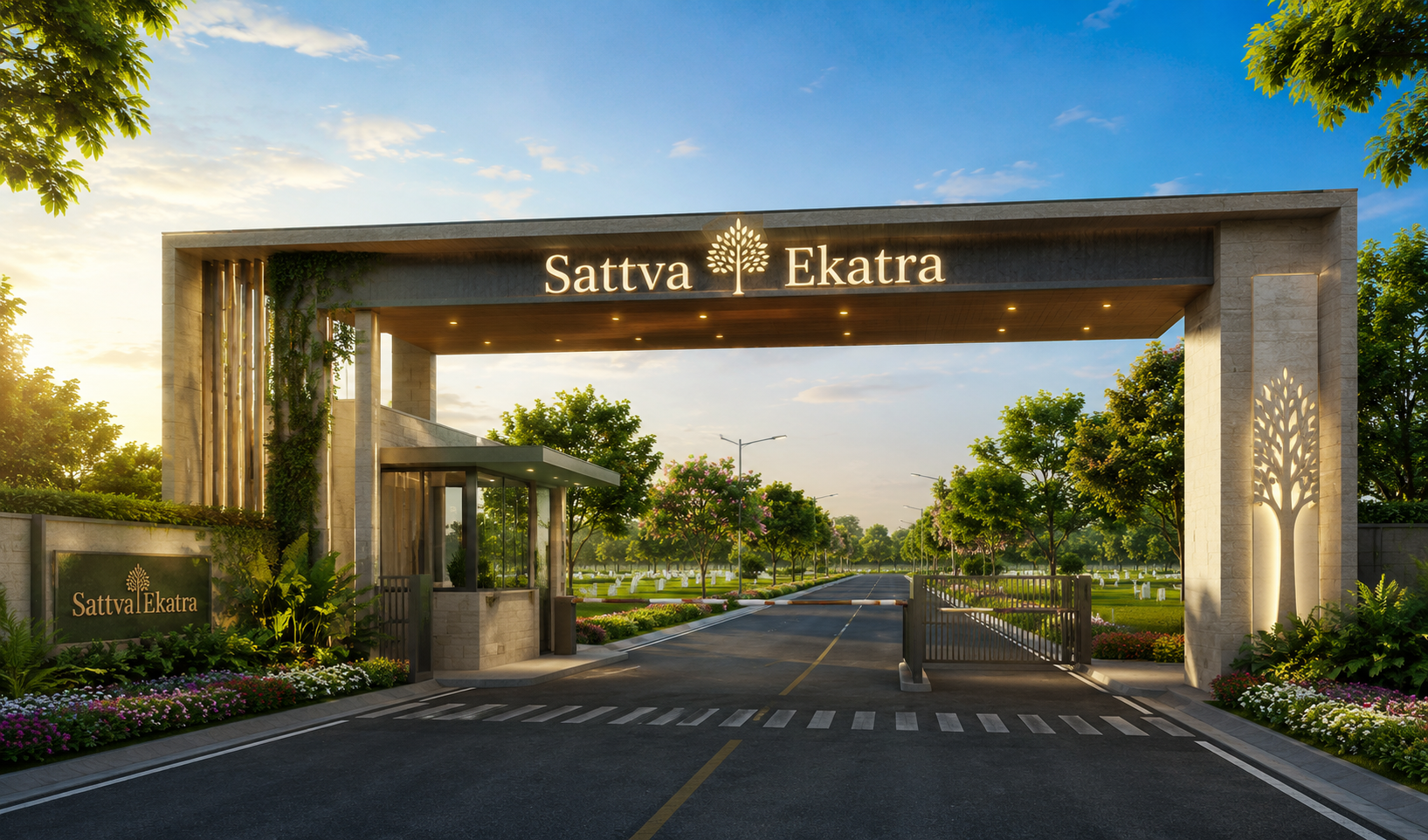 Sattva Ekatra Entrance View