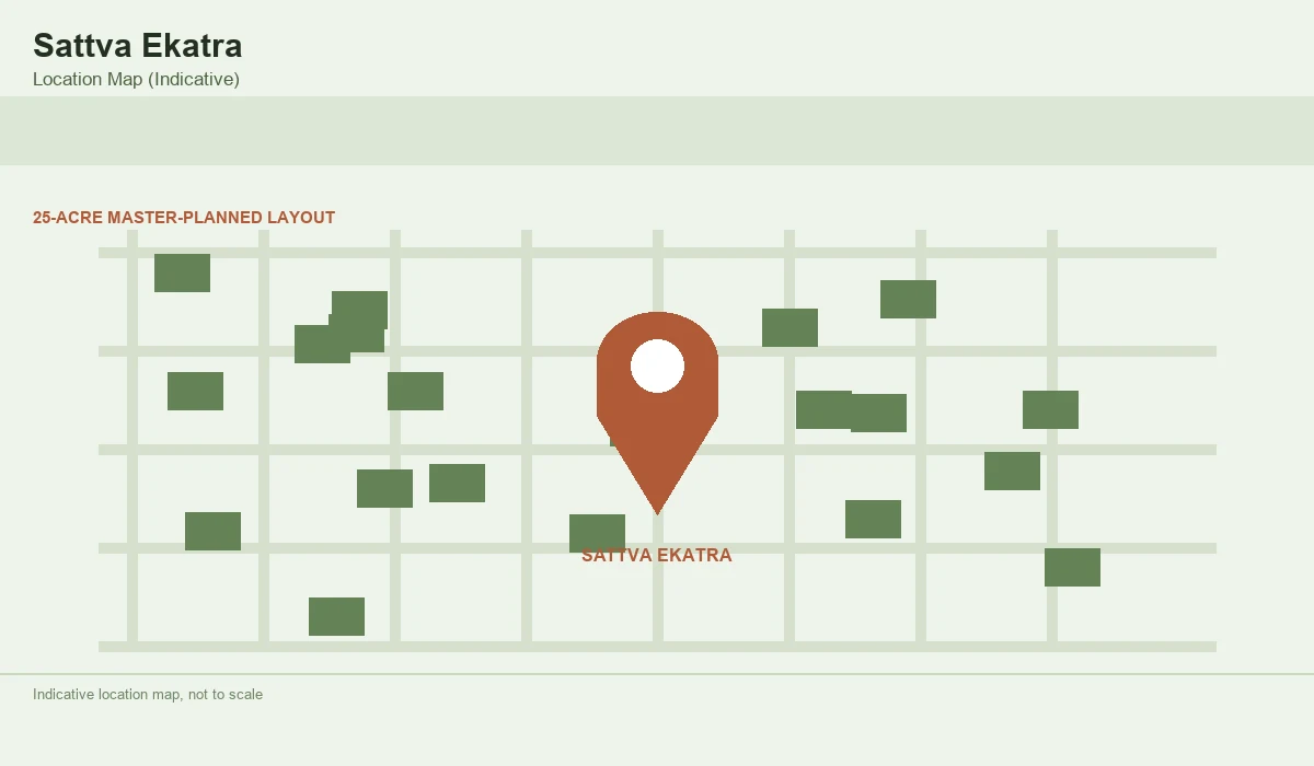 Sattva Ekatra Map